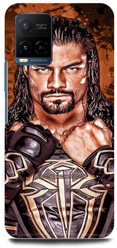 play fast Back Cover for Vivo Y21E ROMAN, REIGNS, WWE, PLAYER  (Brown, Hard Case, Pack of: 1)