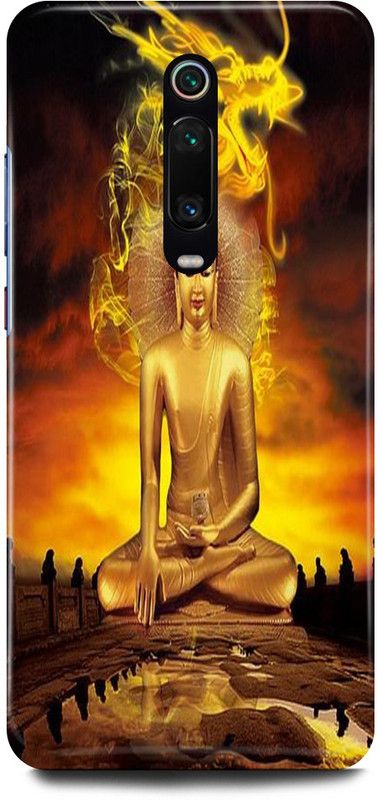 FRONK Back Cover for Redmi K20, MZB8194IN, GAUTAM, BUDDHA, GOD, NAMO, BUDDHAY  (Yellow, Hard Case, Pack of: 1)