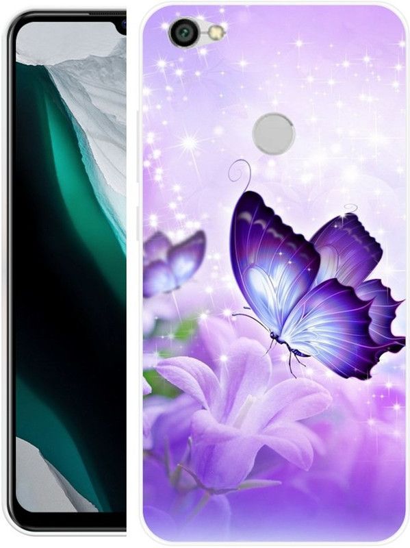 PINKZAP Back Cover for Mi Redmi Y1  (Purple, Grip Case, Silicon, Pack of: 1)