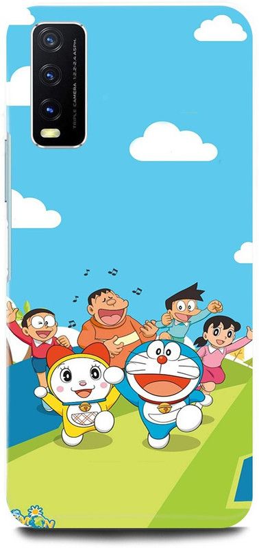 play fast Back Cover for Vivo Y20A, v2054 DORAEMON, CARTOON, DISNEY  (Blue, Hard Case, Pack of: 1)