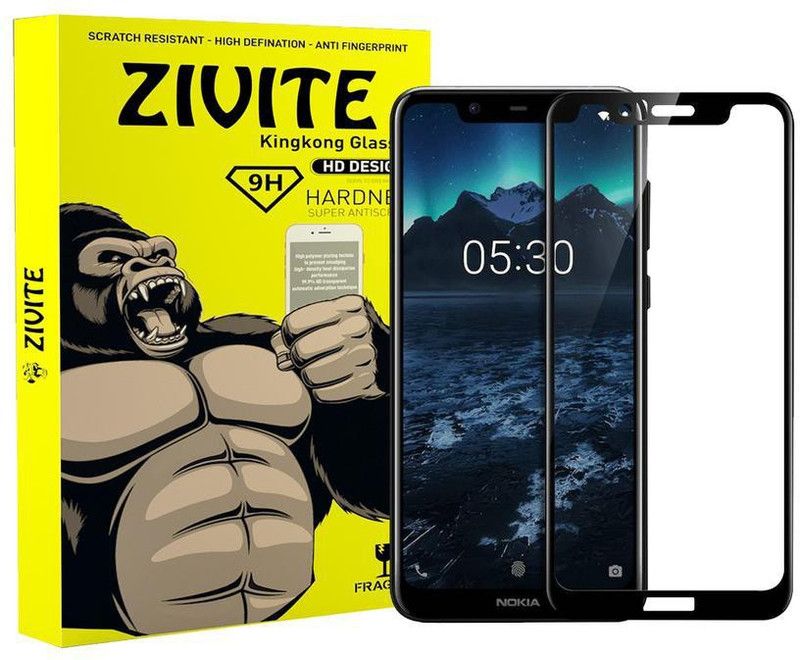 ZIVITE Edge To Edge Tempered Glass for Nokia 5.1 Plus  (Pack of 1)