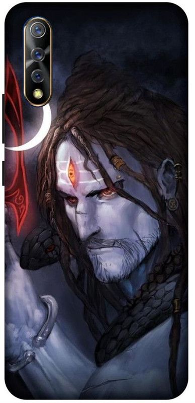 SSMORYA Back Cover for Vivo Z1x God Shiva Printed Back Cover  (Multicolor, Waterproof, Pack of: 1)