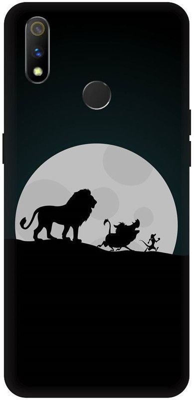 URCHIN Back Cover for Realme 3 lion king, disney movie, disney, timon pumba, lion king, cartoon  (Multicolor, Shock Proof, Pack of: 1)