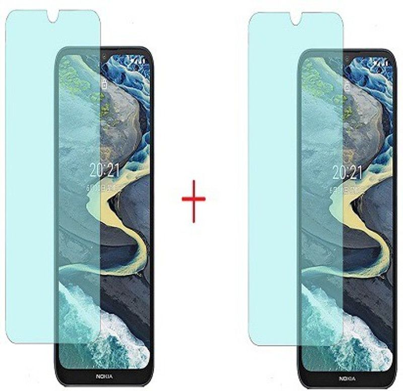 NIMMIKA ENTERPRISES Tempered Glass Guard for nokia c20 plus anti blue tempered glass  (Pack of 2)