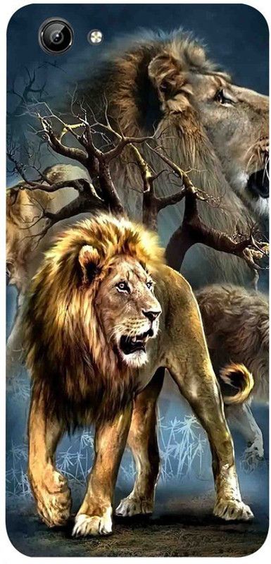 Golden Mask Back Cover for Vivo Y71 Angry Lion  (Multicolor, Waterproof, Silicon, Pack of: 1)