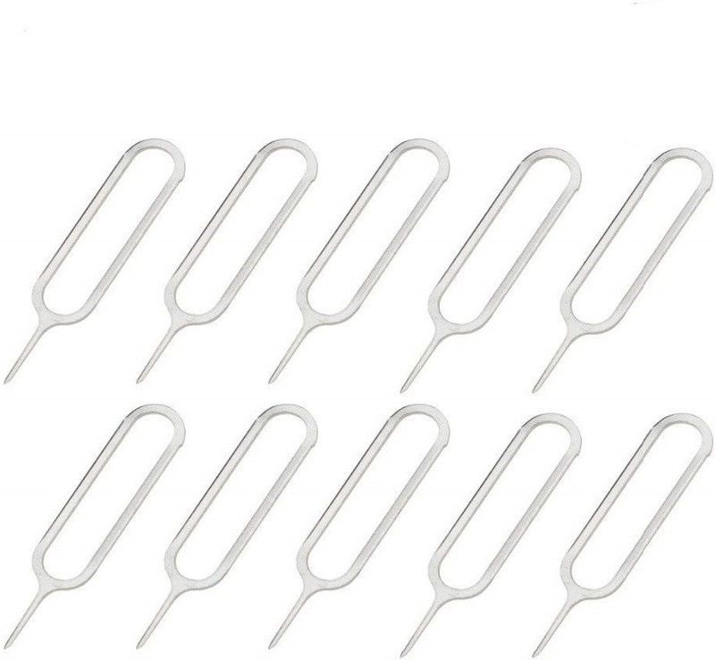 Amtfox Sim ejector tool sim tray open pin 10 pcs Sim Adapter  (STAINLESS STEEL)
