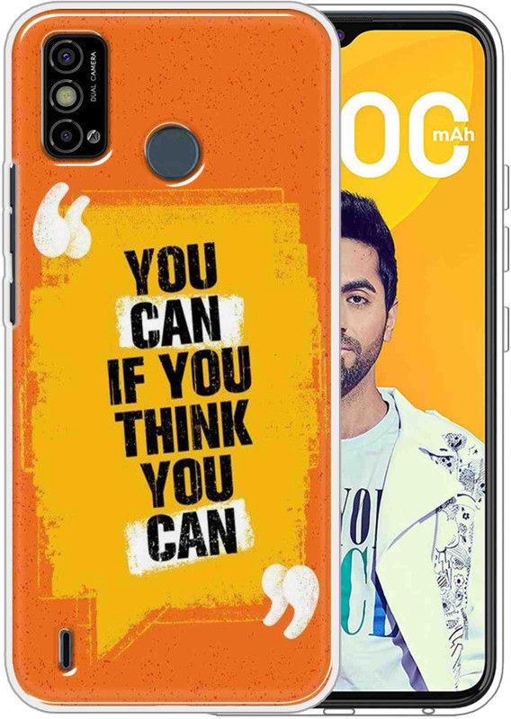eBoggy Back Cover for Tecno Spark Go 2021  (Orange, Dual Protection, Silicon, Pack of: 1)