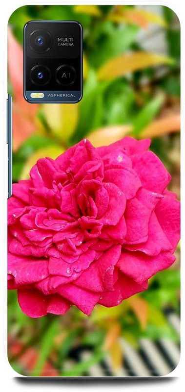 play fast Back Cover for Vivo Y21E RED, ROSE, ROSES, FLOWER  (Pink, Hard Case, Pack of: 1)