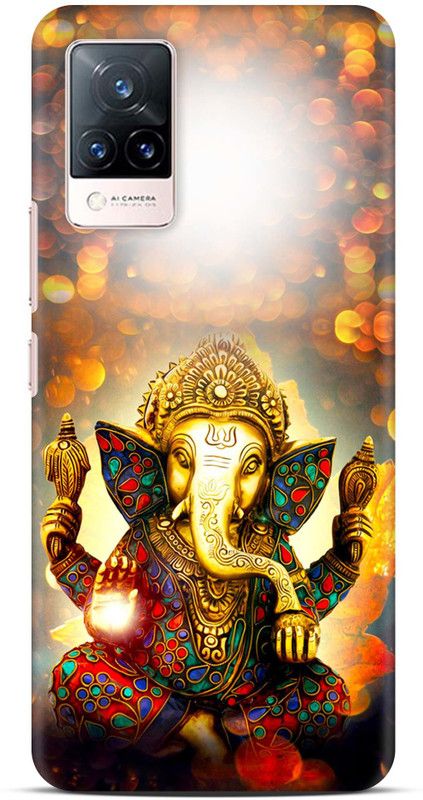 Sankee Back Cover for ViVO V21 5G / V2050  (Yellow, Hard Case)