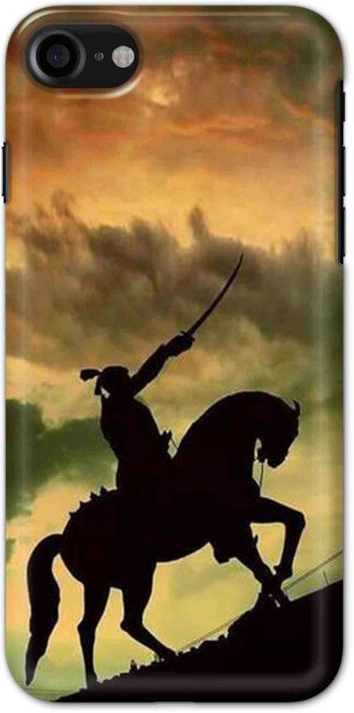 NDCOM Back Cover for iPhone 7 Chatrapati Printed  (Multicolor, Hard Case, Pack of: 1)