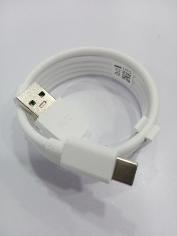 NUKAICHAU USB Type C Cable 6.5 A 1.00274999999996 m Copper Braiding dash charging cable  (Compatible with Oneplus 5T | Oneplus 5 | Oneplus 3T | Oneplus 3 | Oneplus 8 | Oneplus 8 pro, White, One Cable)