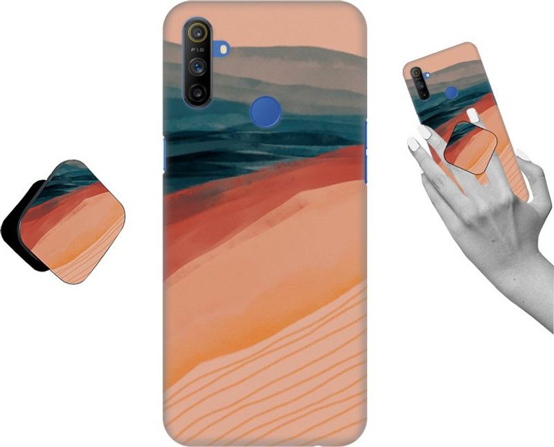 COBIERTAS Back Cover for Realme Narzo 10A  (Multicolor, Cases with Holder, Pack of: 1)