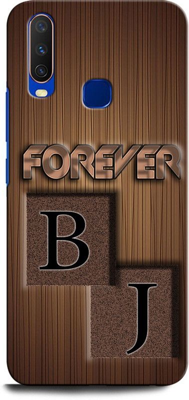 INTELLIZE Back Cover for VIVO Y12 BJ, B LOVE J, J LOVE B, B LETTER, J LETTER, BJ NAME  (Multicolor, Hard Case, Pack of: 1)