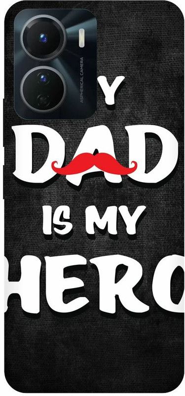 COVERJET Back Cover for VIVO Y16-DAD- IS- MY- HERO- PA- LOVE  (Brown, Hard Case, Pack of: 1)