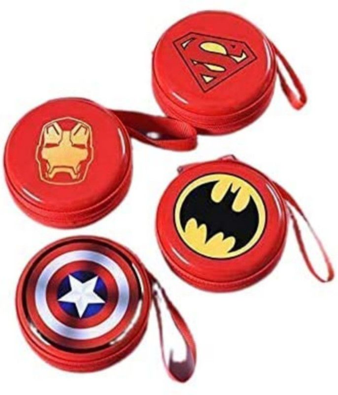 Prezzie Villa Fiber Zipper Headphone Pouch  (Red)
