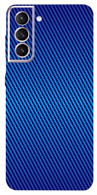 BugguSkin Samsung Galaxy S21, SAMSUNG Galaxy S21 Mobile Skin  (Ultra Super Blue Carbon Fiber Skin With High Matte Finish.)