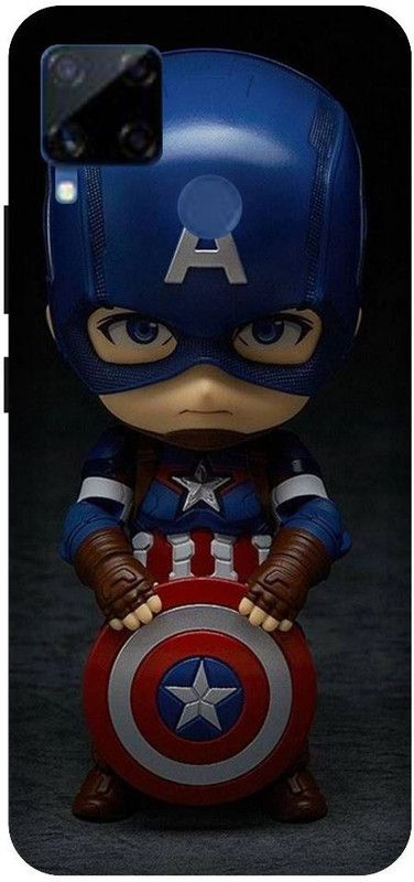 artocus Back Cover for Realme C15, Realme C15 Little Captin america Printed Back Cover  (Multicolor, Hard Case, Pack of: 1)