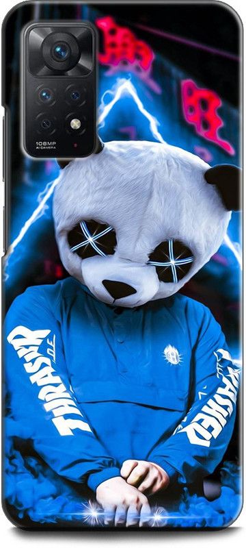 INDICRAFT Back Cover for REDMI Note 11 Pro NEON TRAP BOY, PANDA, GALAXY, GAME OVER  (Multicolor, Shock Proof, Pack of: 1)