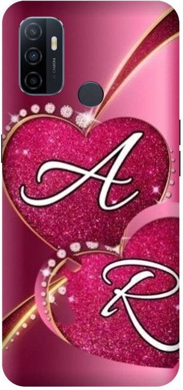 VS PRINT LINK Back Cover for OPPO A33 \ CPH2137 \ AR, A LOVES R, AR NAME,AR Love Printed  (Pink, Hard Case, Pack of: 1)