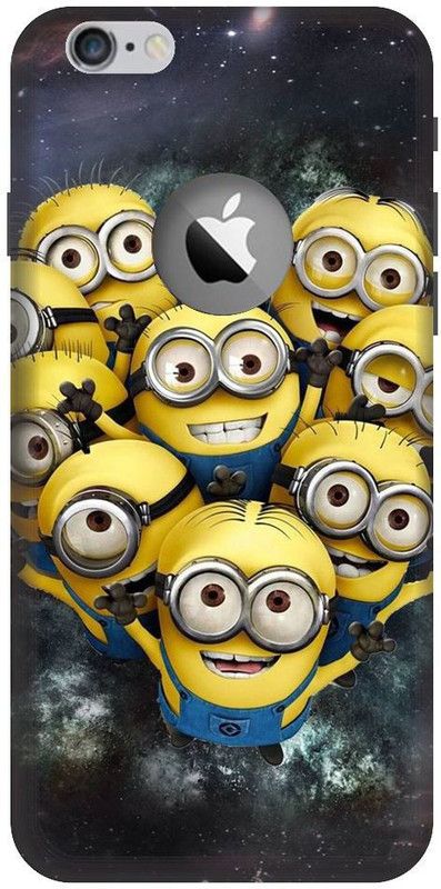 BYXIS Back Cover for iphone 6 cut Minions, Cute minions, funny, cute  (Multicolor, Shock Proof, Pack of: 1)