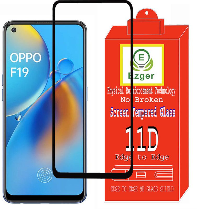 EZGER Tempered Glass Guard for OPPO F19  (Pack of 1)