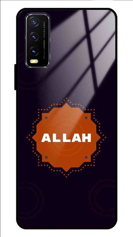 NDCOM Back Cover for VIVO Y20T Allah Printed Glass Case  (Multicolor, Grip Case, Pack of: 1)