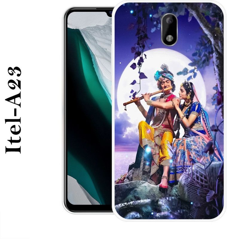 REALKING Back Cover for Itel A23  (Multicolor, Silicon)