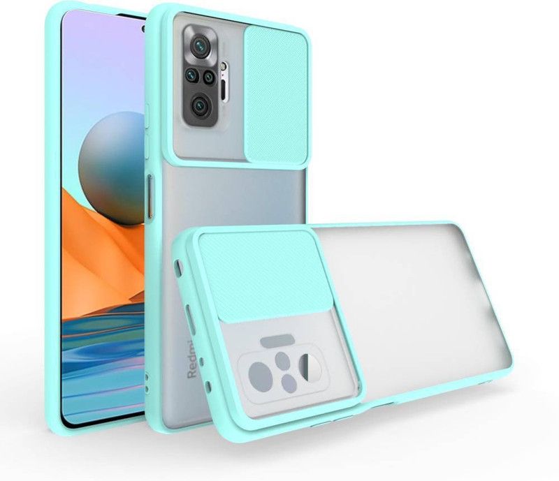 AOnes Back Cover for Mi Redmi Note 10 Pro / 10 Pro Max  (Blue, Cases with Holder, Pack of: 1)