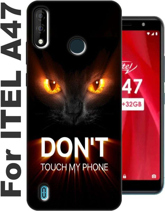 StroFit Back Cover for Itel A47 2678  (Gold, Grip Case, Silicon, Pack of: 1)