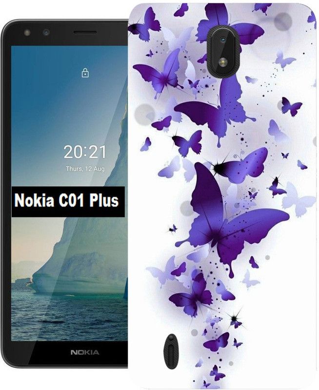 BeauCase Back Cover for Nokia C01 Plus  (Multicolor, Dual Protection, Silicon, Pack of: 1)