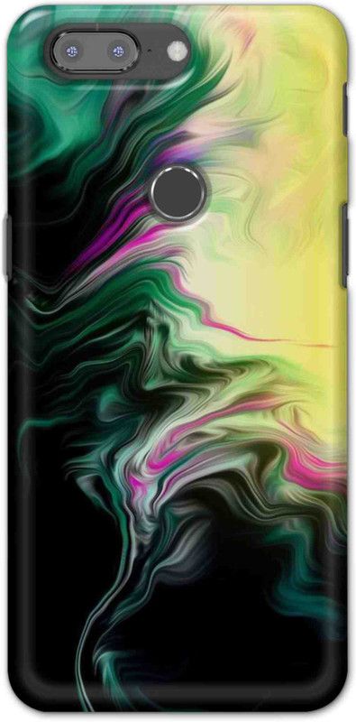 NDCOM Back Cover for OnePlus 5T Color Mix Art Printed  (Multicolor, Hard Case, Pack of: 1)