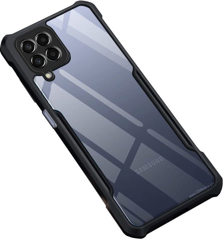 Amzio Back Cover for Samsung M53 5g  (Black)
