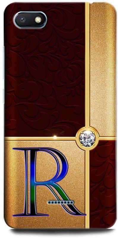 INTELLIZE Back Cover for Redmi 6A M1805C3DI R, R LETTER, R DESIGN, R ALPHABET, R NAME  (Multicolor, Hard Case, Pack of: 1)