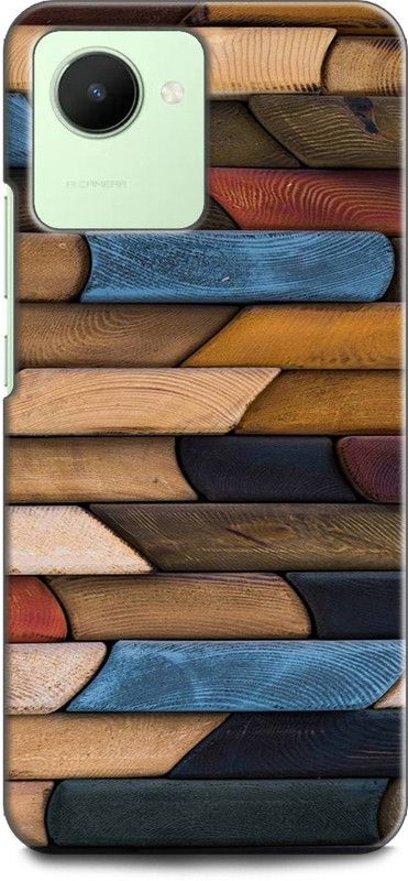 WallCraft Back Cover for Realme C30, RMX3581 WALL, COLORFULL, WOOD, ABSTRACT, TEXTURE  (Multicolor, Dual Protection, Pack of: 1)