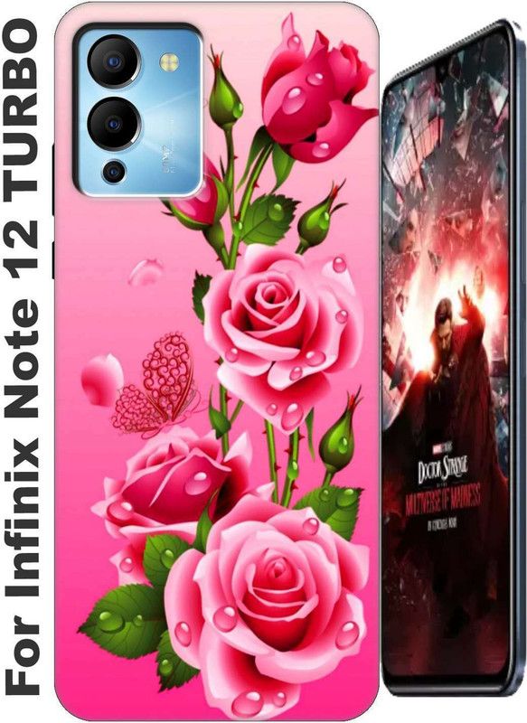 stroxy Back Cover for Infinix Note 12 Turbo 2528  (Green, Grip Case, Silicon, Pack of: 1)