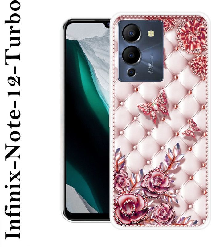 SUPERCASE Back Cover for Infinix Note 12 Turbo  (Pink, Grip Case, Silicon)