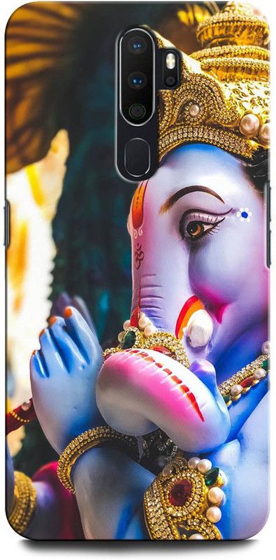 INTELLIZE Back Cover for OPPO A9 2020 GANESH JI, GANPATI, LORD GANESHA, GOD  (Multicolor, Hard Case, Pack of: 1)