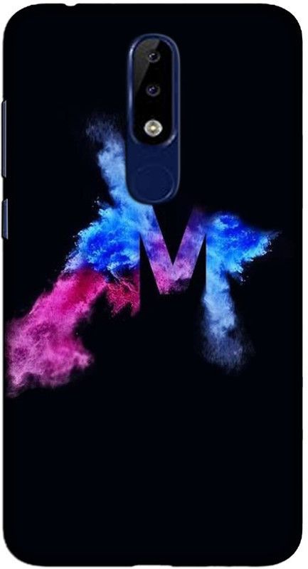 CROKIAN Back Cover for Nokia 6.1 Plus M letter Back Cover  (Multicolor, Hard Case, Pack of: 1)