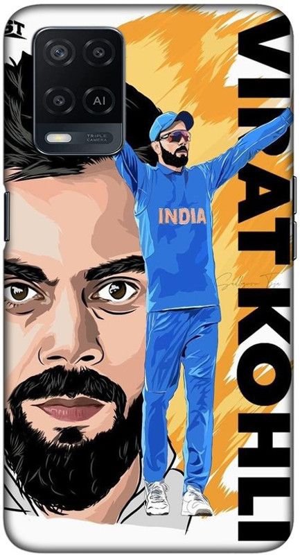 CROKIAN Back Cover for Oppo A54 Virat Kohli Back Cover  (White, Hard Case, Pack of: 1)