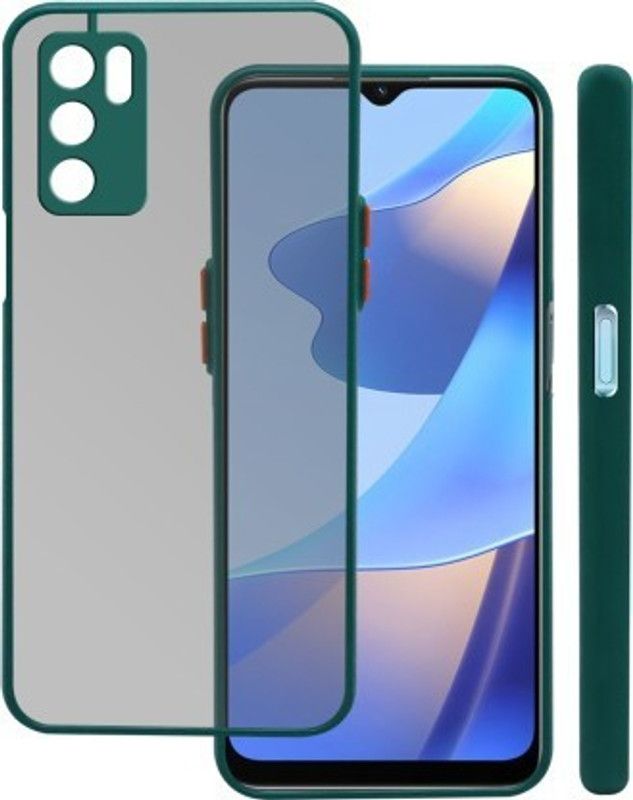 Cermarise Back Cover for Oppo A16  (Green, Camera Bump Protector, Pack of: 1)