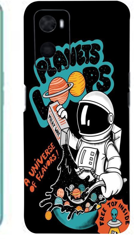 Mclaxa Planet Loop Mobile Back Skin, Planet Loop, OPPO A96 Mobile Skin  (Planet Loop Skin With Super Matte Finish)