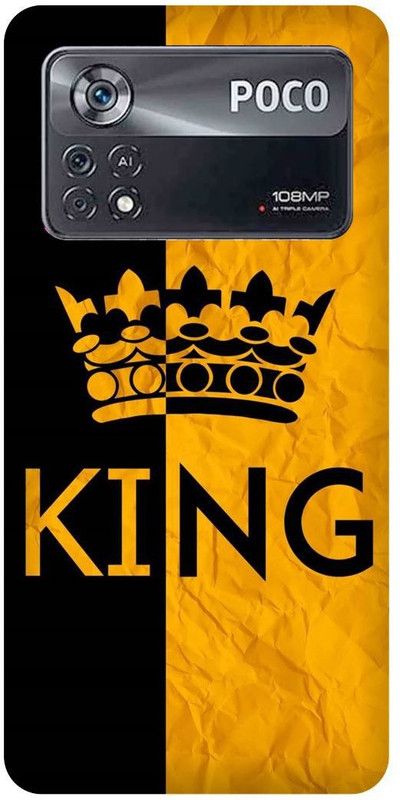 play fast Back Cover for POCO X4 Pro 5G, KING, RAJA, PRINCE  (Multicolor, Hard Case, Pack of: 1)