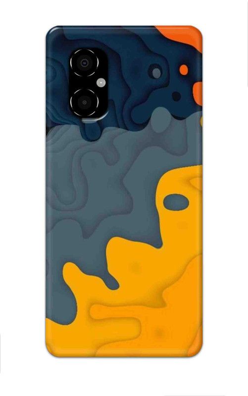 NDCOM Back Cover for POCO M4 5G Colorful Pattern Printed  (Multicolor, Hard Case, Pack of: 1)