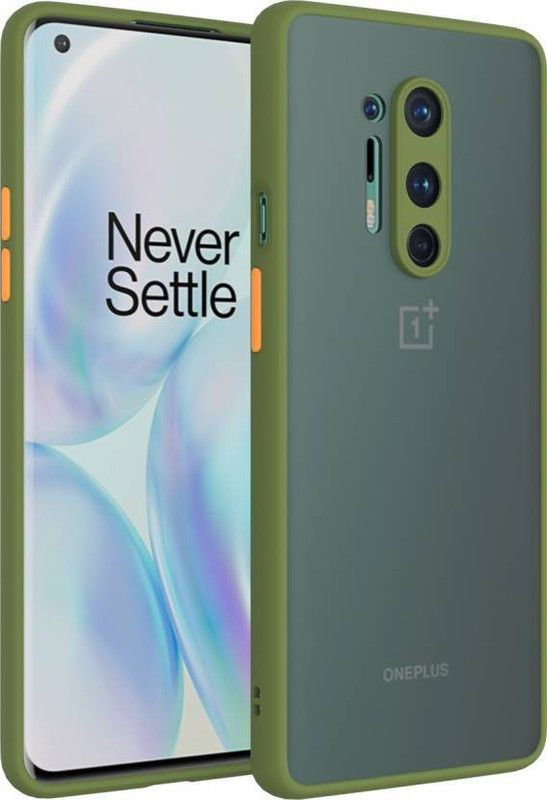 FIVE-O Back Cover for OnePlus 8 PRO  (Grey, Camera Bump Protector, Pack of: 1)