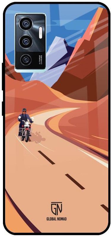 GLOBAL NOMAD Back Cover for Vivo V23e 5G  (Multicolor, Grip Case, Silicon, Pack of: 1)