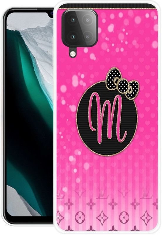 NEVYZAP Back Cover for Samsung Galaxy M32  (Pink, Black, Grip Case, Silicon, Pack of: 1)