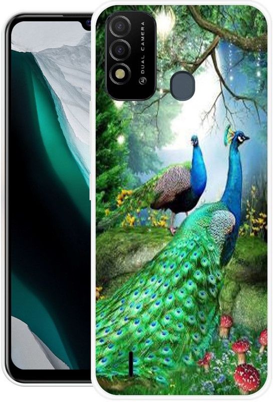 Looy Back Cover for Itel Vision2s  (Green, Flexible, Silicon, Pack of: 1)
