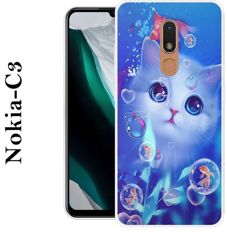 JATLAND Back Cover for Nokia C3  (Multicolor, Silicon)