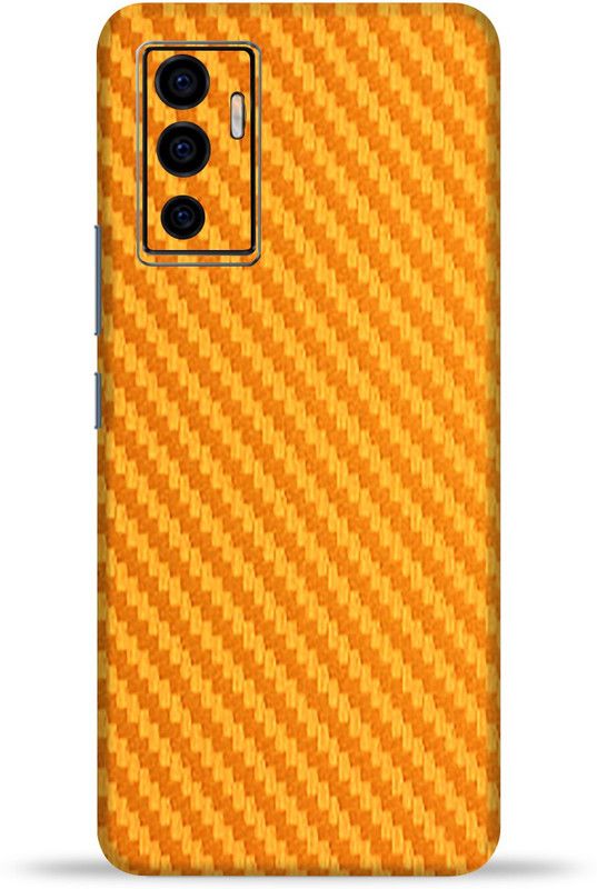 gizmo Vivo V23e 5G Mobile Skin  (Golden Carbon Fiber skin with ultra matte finish)