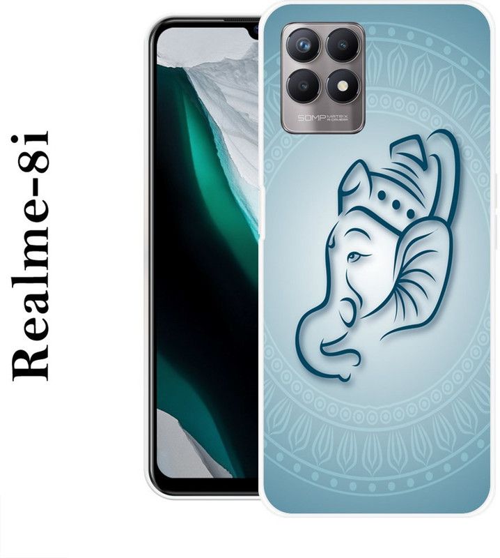 PALWALE BALAJI Back Cover for Realme 8i  (Blue, Grip Case, Silicon)